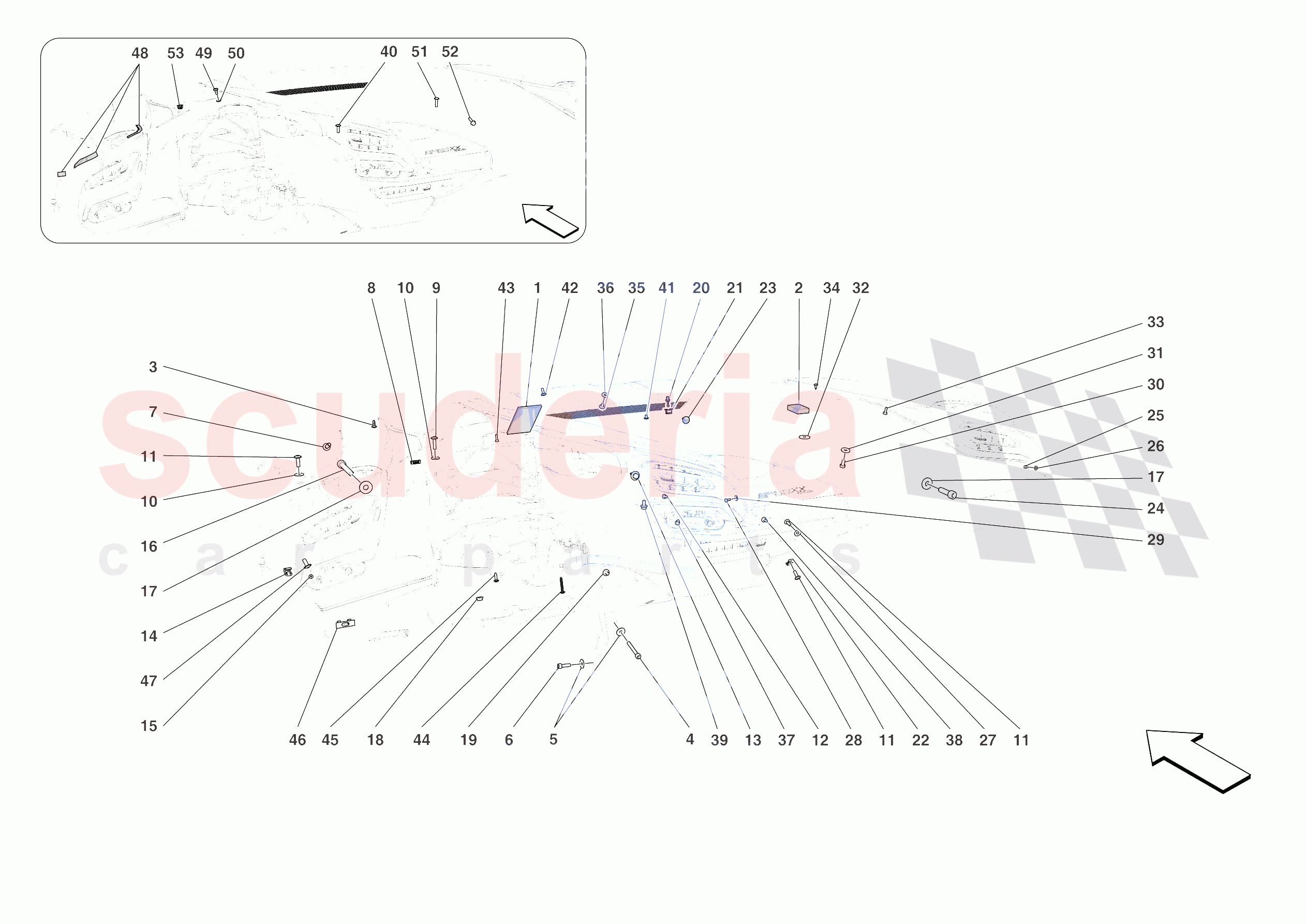 DASHBOARD - FASTENERS of Ferrari Ferrari SF90 XX Spider Europe