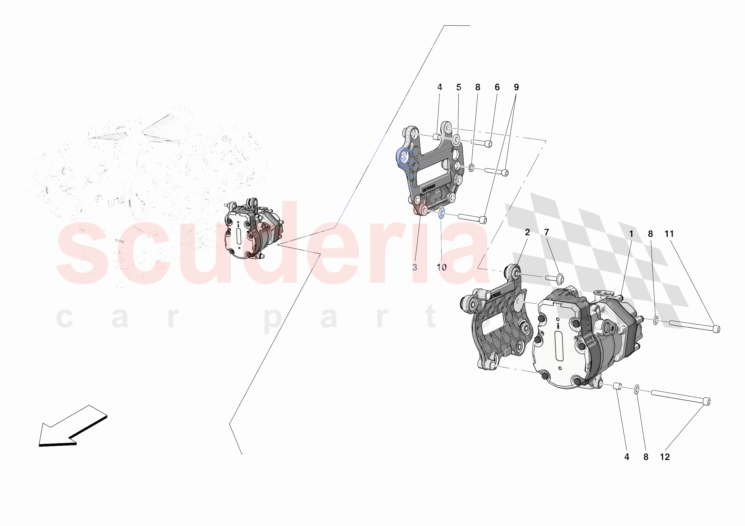 A/C COMPRESSOR of Ferrari Ferrari SF90 XX Spider Europe RH