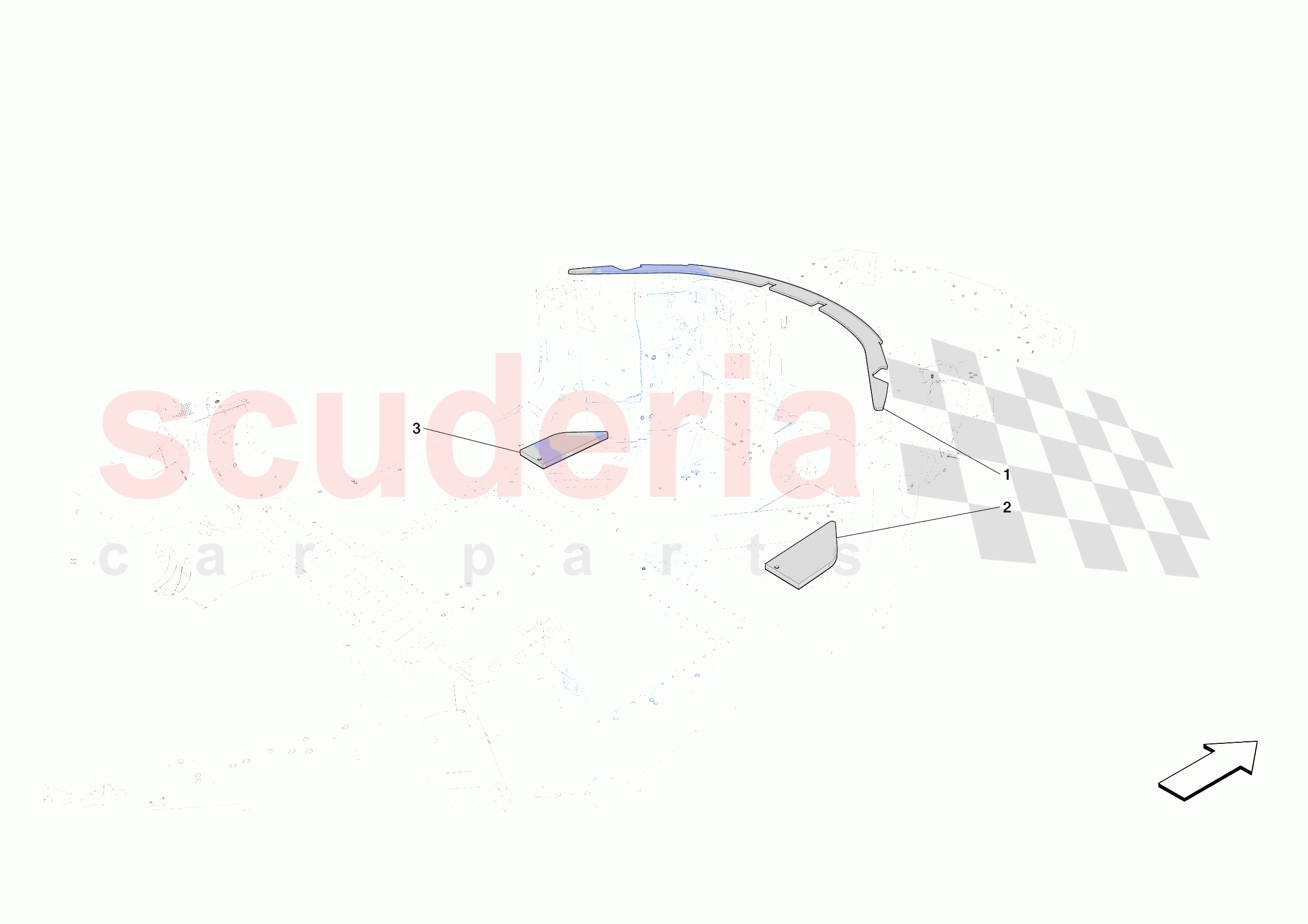 INTERNAL CABIN INSULATION of Ferrari Ferrari SF90 XX Spider Europe RH