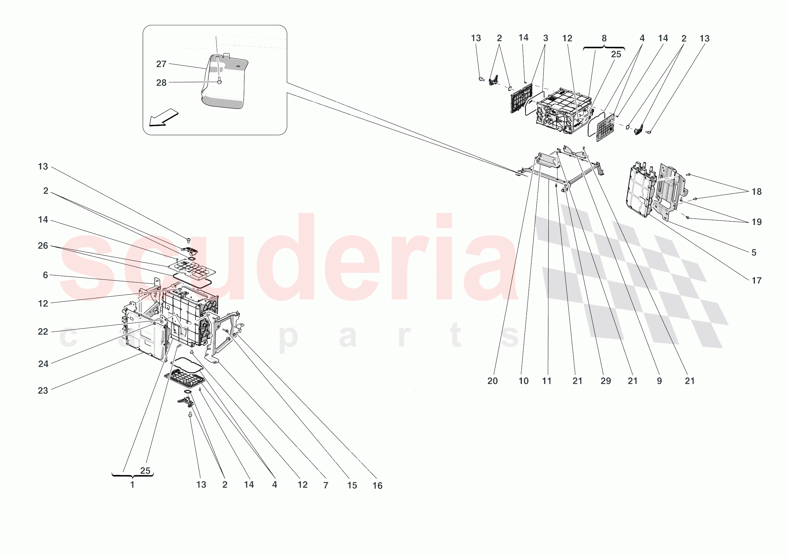 POWER ELECTRONICS of Ferrari Ferrari SF90 XX Spider Europe RH