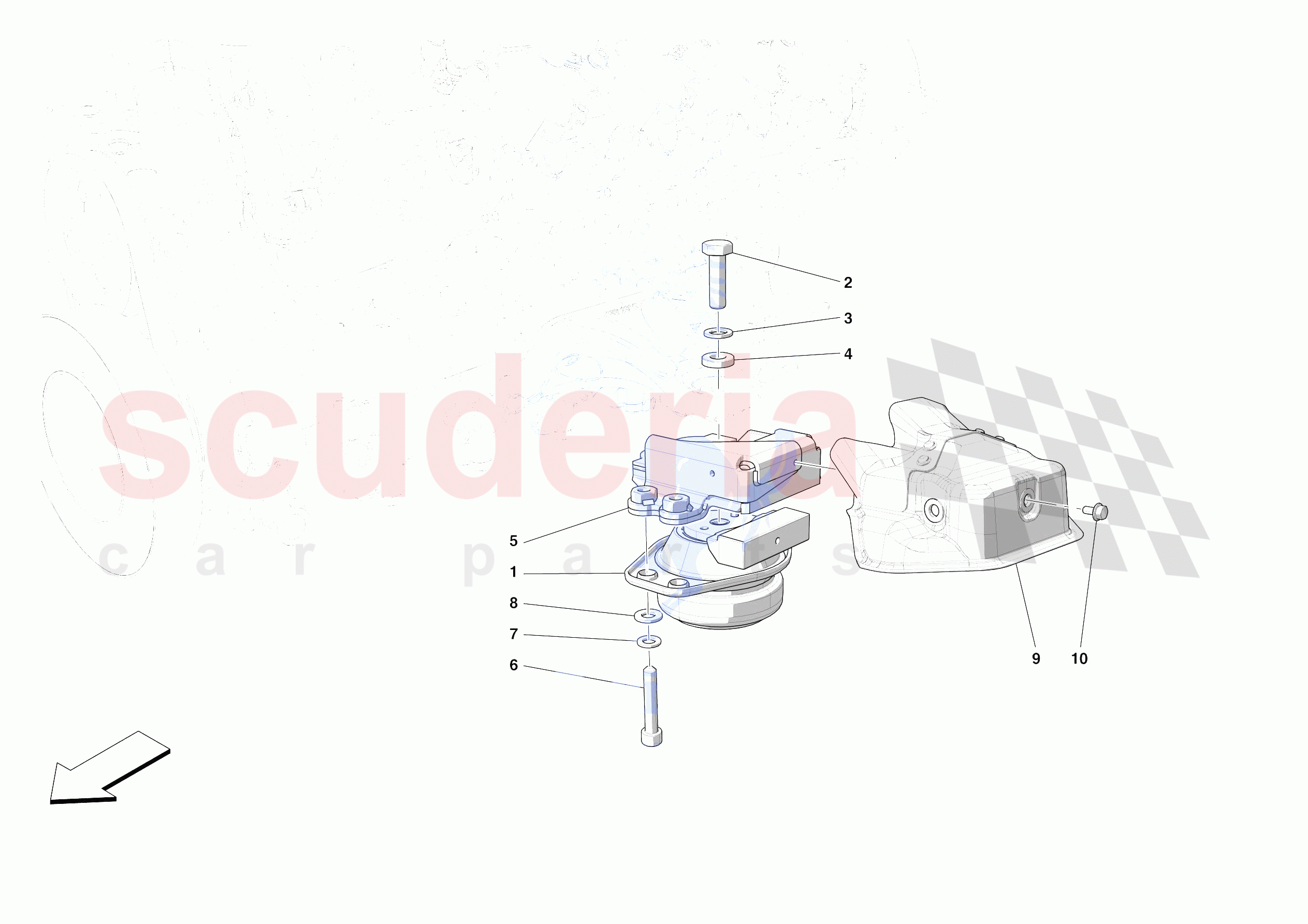 ENGINE SUSPENSION BUSH of Ferrari Ferrari SF90 XX Spider USA