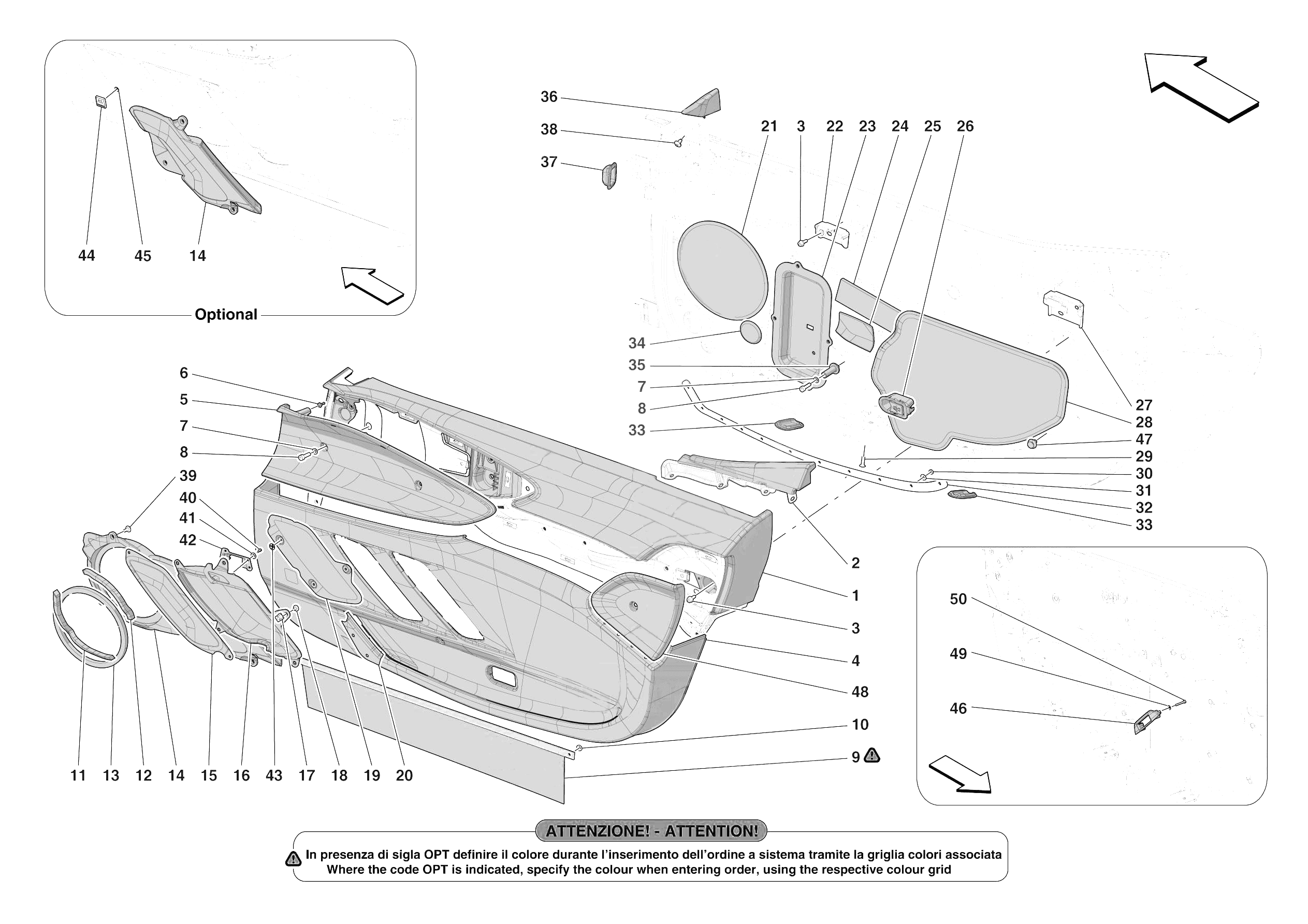 DOORS - TRIM of Ferrari Ferrari SF90 XX Spider USA