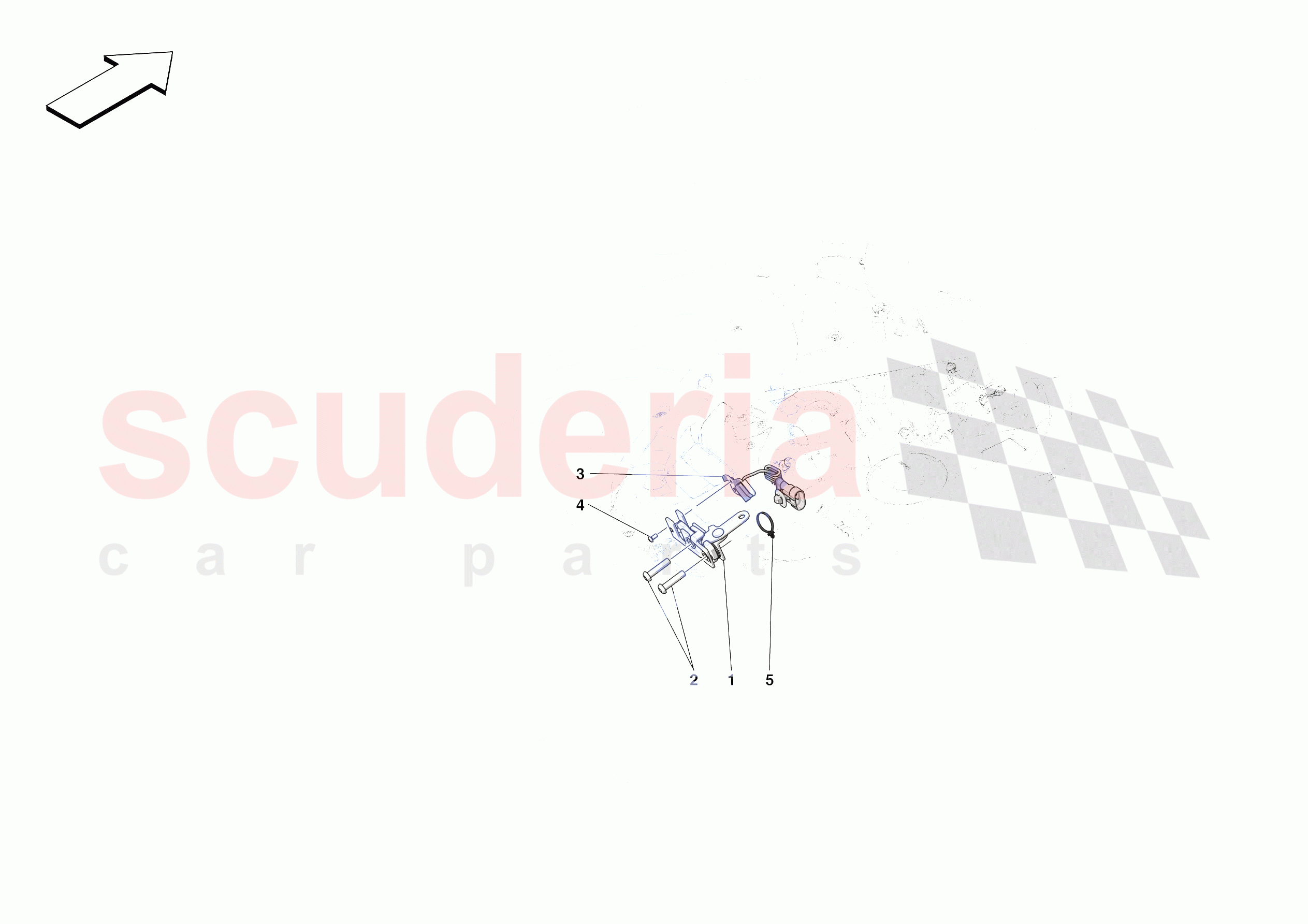 REAR LID LOCK of Ferrari Ferrari SF90 XX Stradale Europe RH