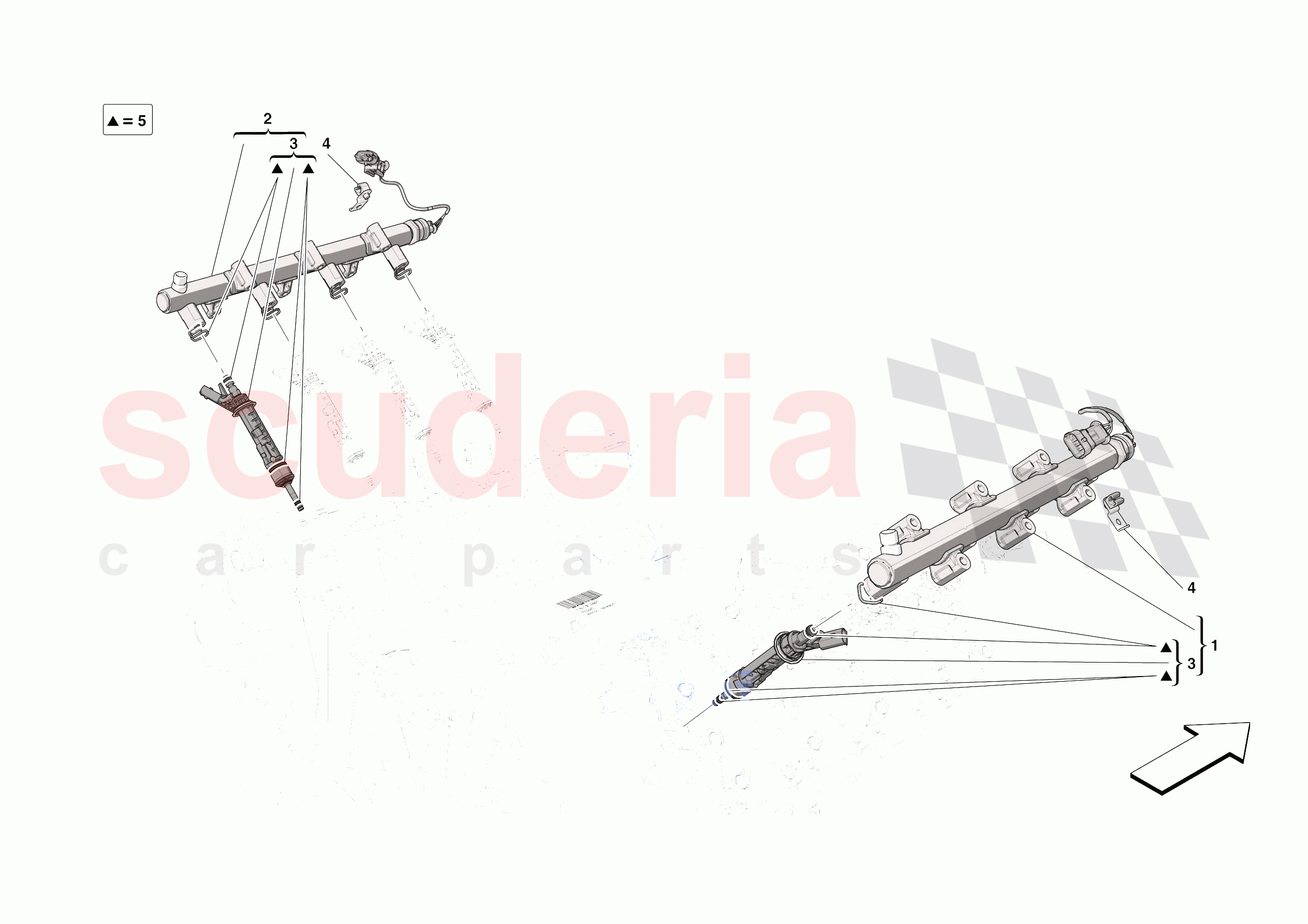 INJECTOR PIPES of Ferrari Ferrari SF90 XX Stradale USA