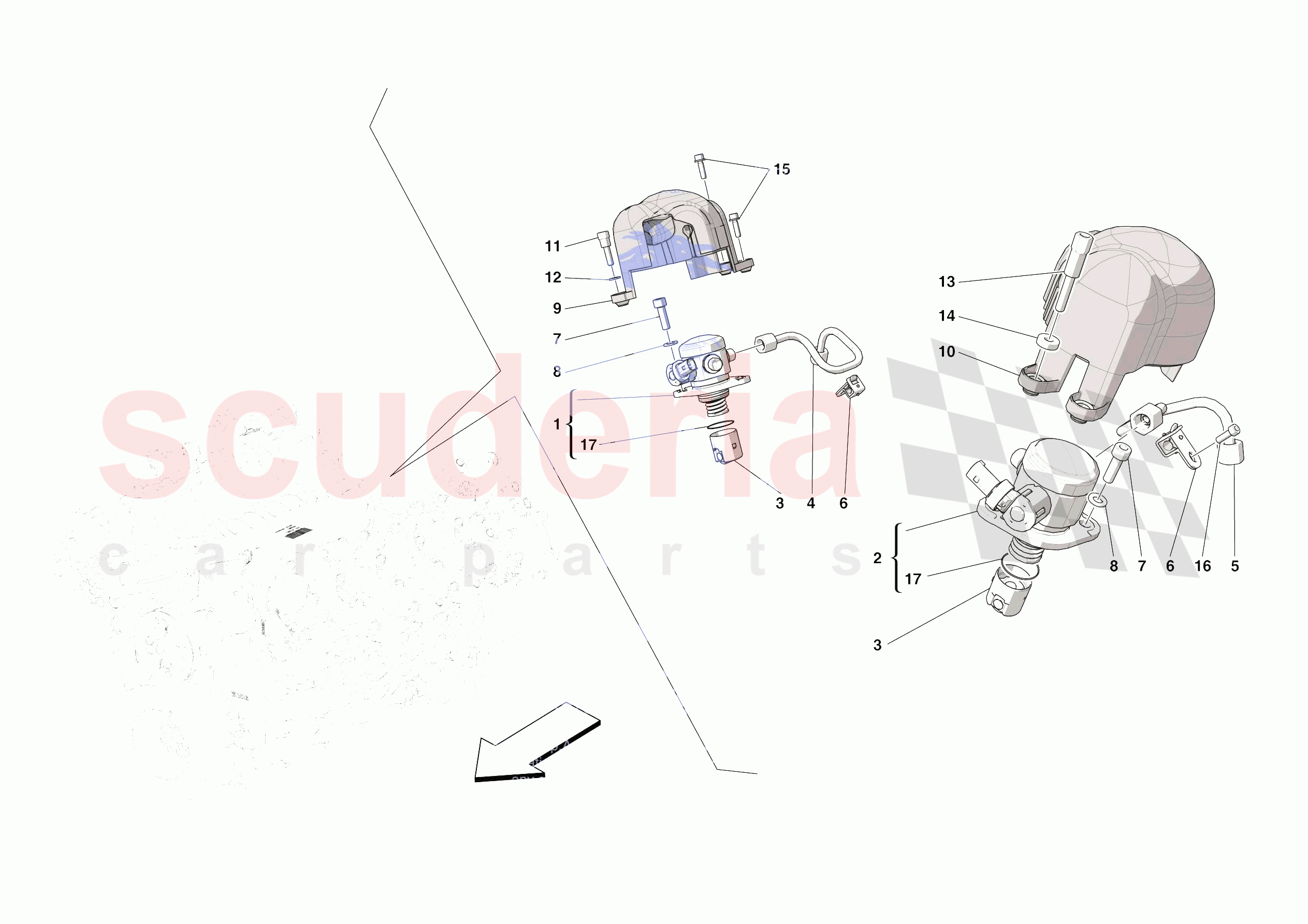 FUEL PUMPS of Ferrari Ferrari SF90 XX Stradale USA