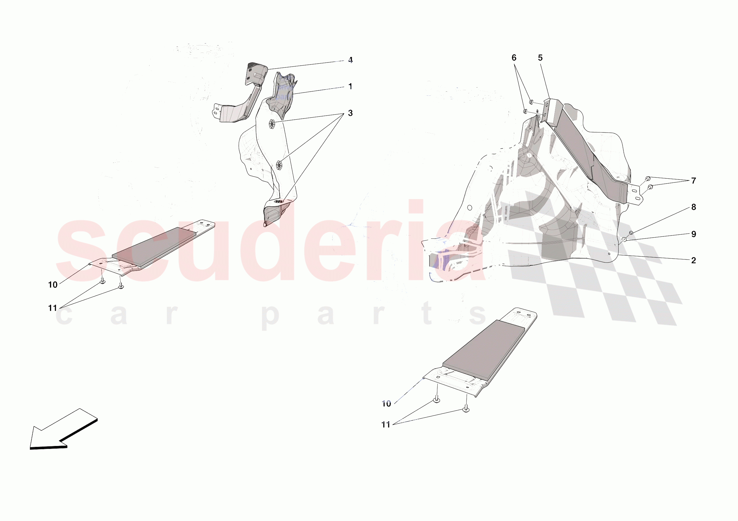 TANK MOUNTS of Ferrari Ferrari SF90 XX Stradale USA