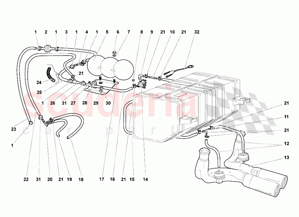 Exhaust System 4 of Lamborghini Lamborghini Murcielago Roadster