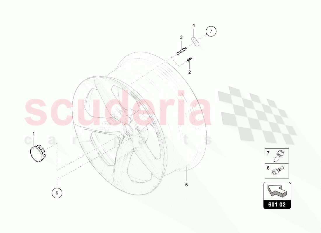 TYRE PRESSURE SENSOR of Lamborghini Lamborghini Urus (2018-2019)