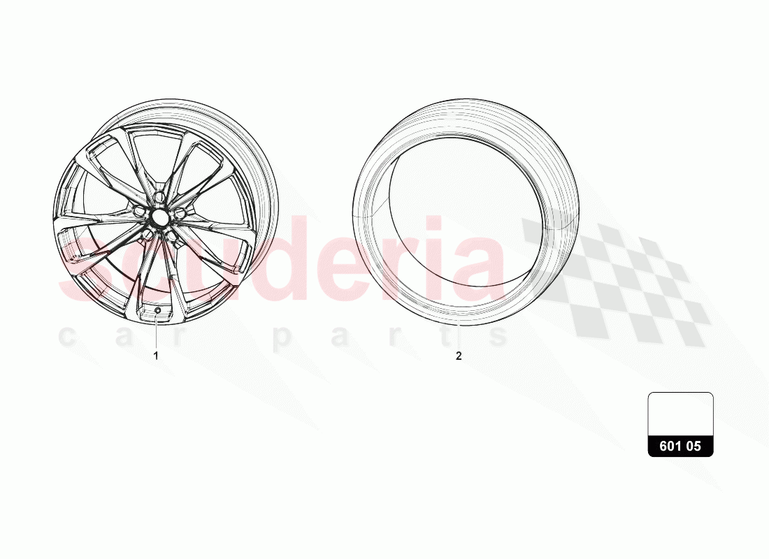 WHEELS/TYRES of Lamborghini Lamborghini Urus (2018-2019)