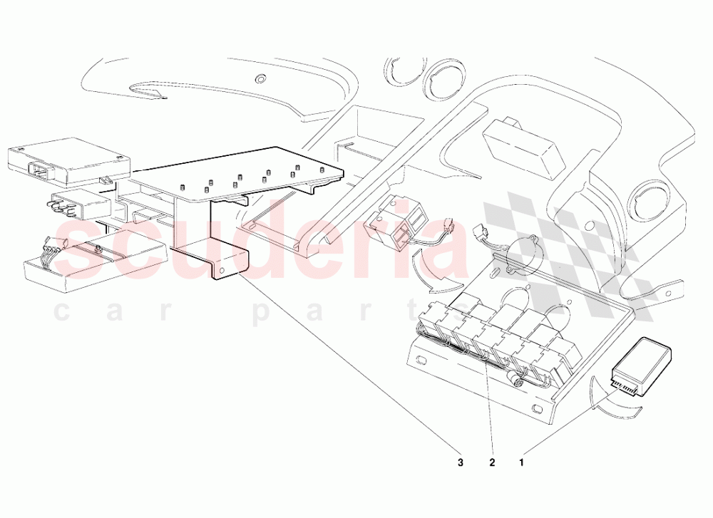 Electrical System (Valid for GB Version - October 1991) 2 of Lamborghini Lamborghini Diablo (1990-1998)
