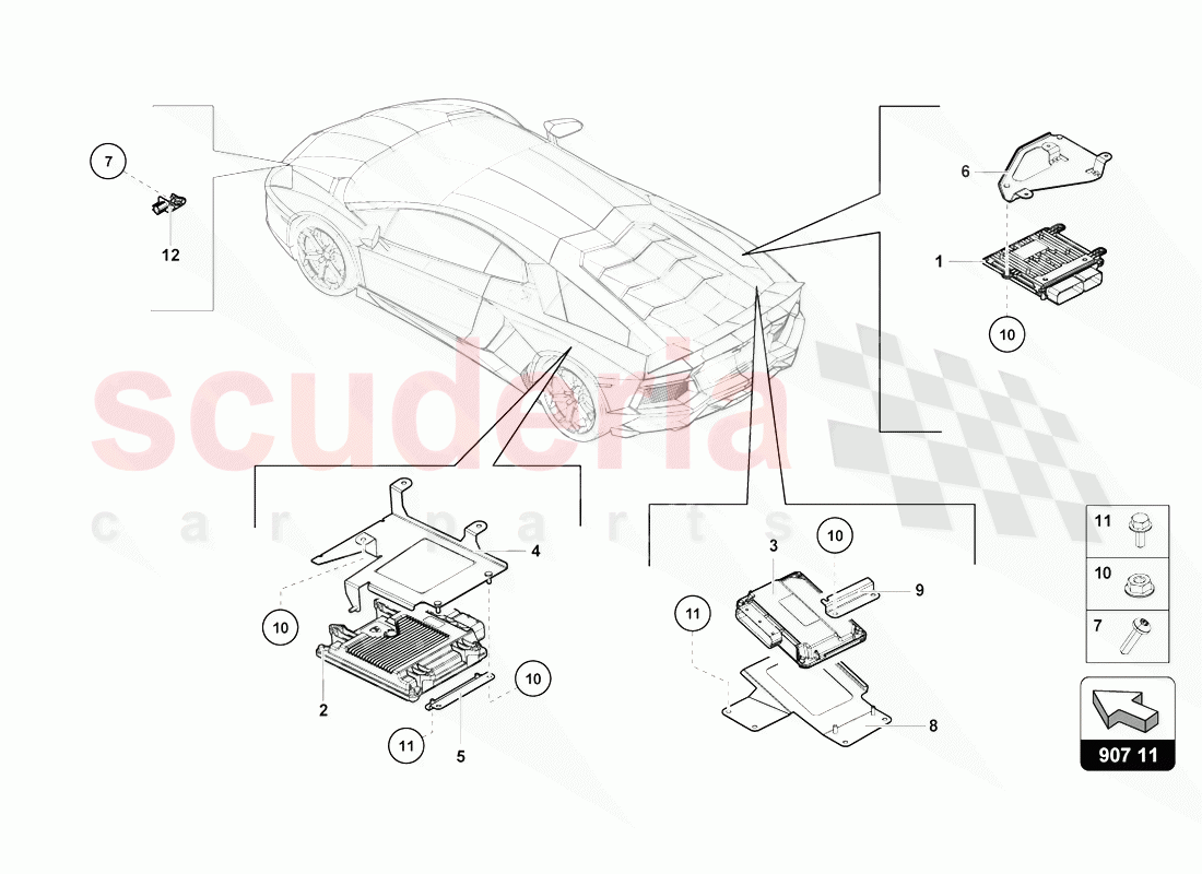 ELECTRICS of Lamborghini Lamborghini Aventador LP770 SVJ Coupe