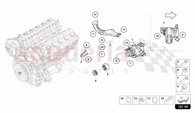 PUMP WATER SYSTEM of Lamborghini Lamborghini Revuelto Coupe