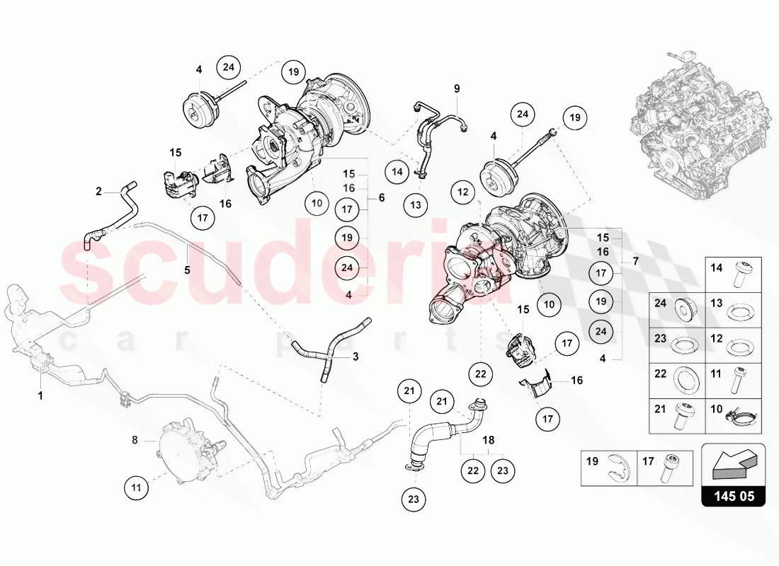 VACUUM PIPE of Lamborghini Lamborghini Urus (2018-2019)