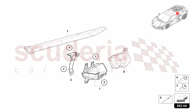 PLATE FOR SIDE MEMBER of Lamborghini Lamborghini Revuelto Coupe