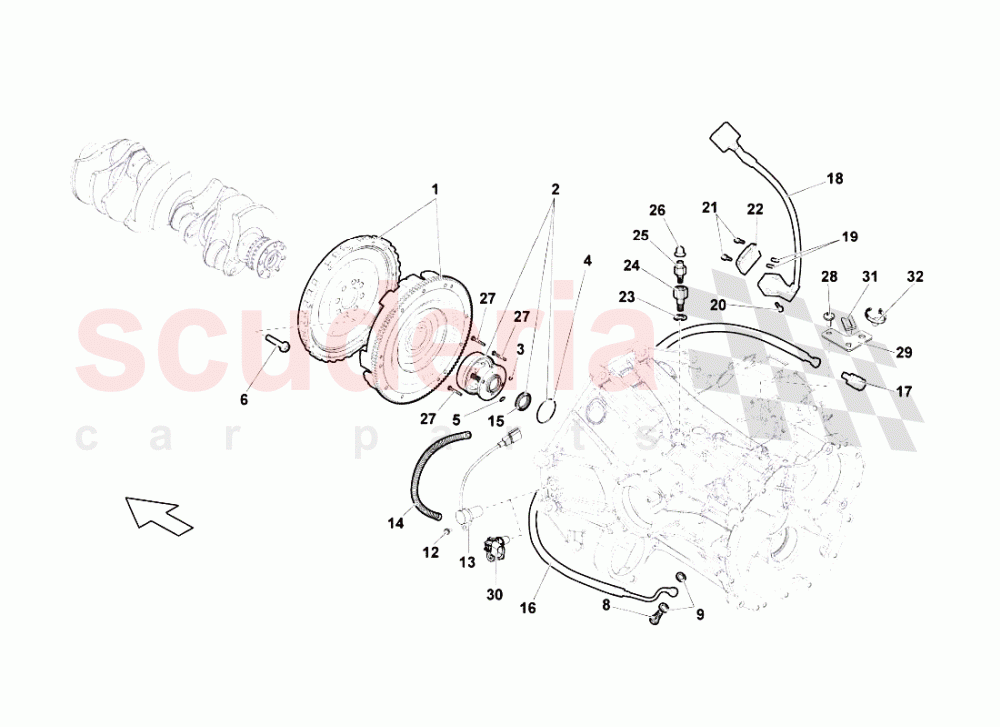 CLUTCH (E-GEAR) of Lamborghini Lamborghini Gallardo LP550 Spyder