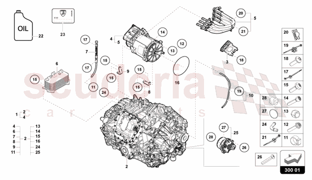 GEARBOX of Lamborghini Lamborghini Revuelto Coupe