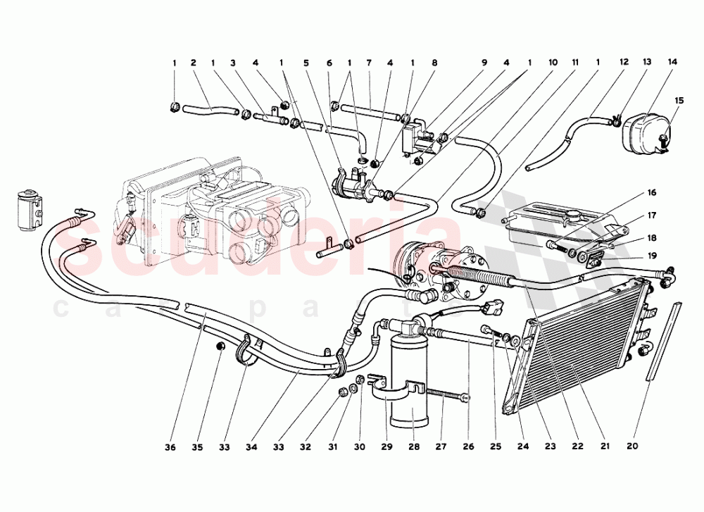 Climate Control (Valid for GB & Australia - March 2001) 1 of Lamborghini Lamborghini Diablo VT 6.0 (2000-2001)