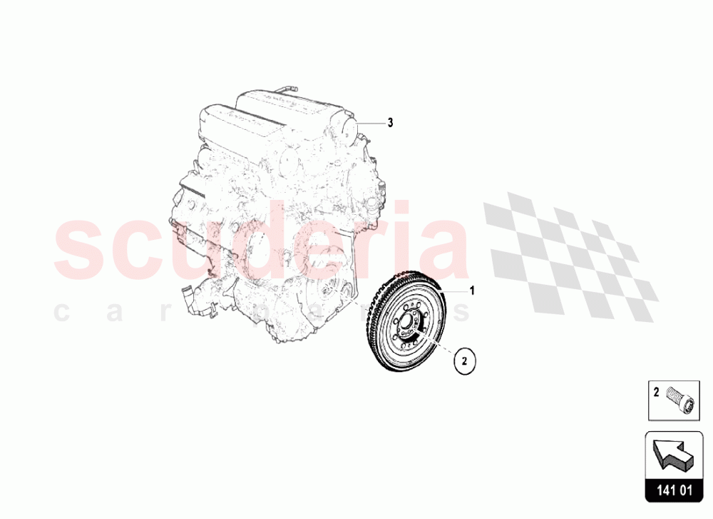 Dual Mass Flywheel of Lamborghini Lamborghini Huracan LP580 Coupe