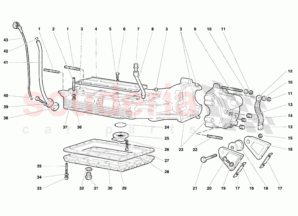 Oil Sump of Lamborghini Lamborghini Diablo SE30 (1993-1995)