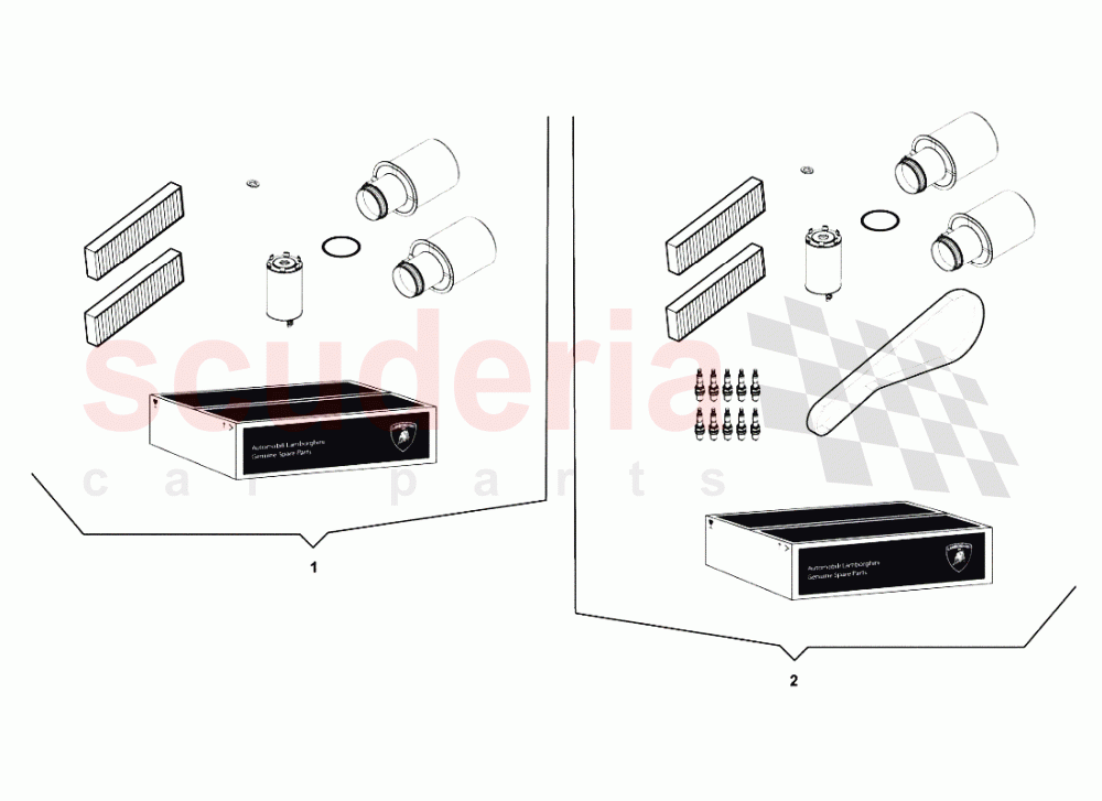 KIT SERVICE of Lamborghini Lamborghini Gallardo LP550 Spyder