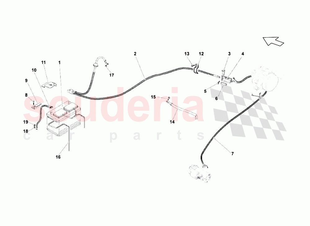 Electrical System 5 of Lamborghini Lamborghini Gallardo (2006-2007)