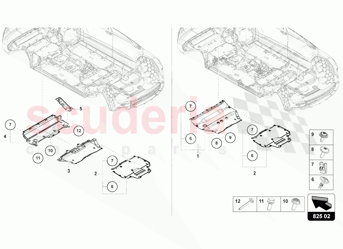 UNDERBODY TRIM of Lamborghini Lamborghini Urus (2018-2019)