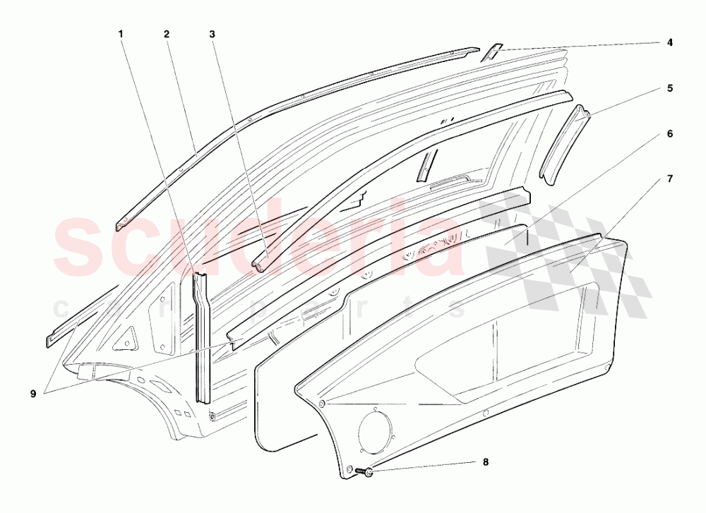 Doors 3 of Lamborghini Lamborghini Diablo SV (1998)