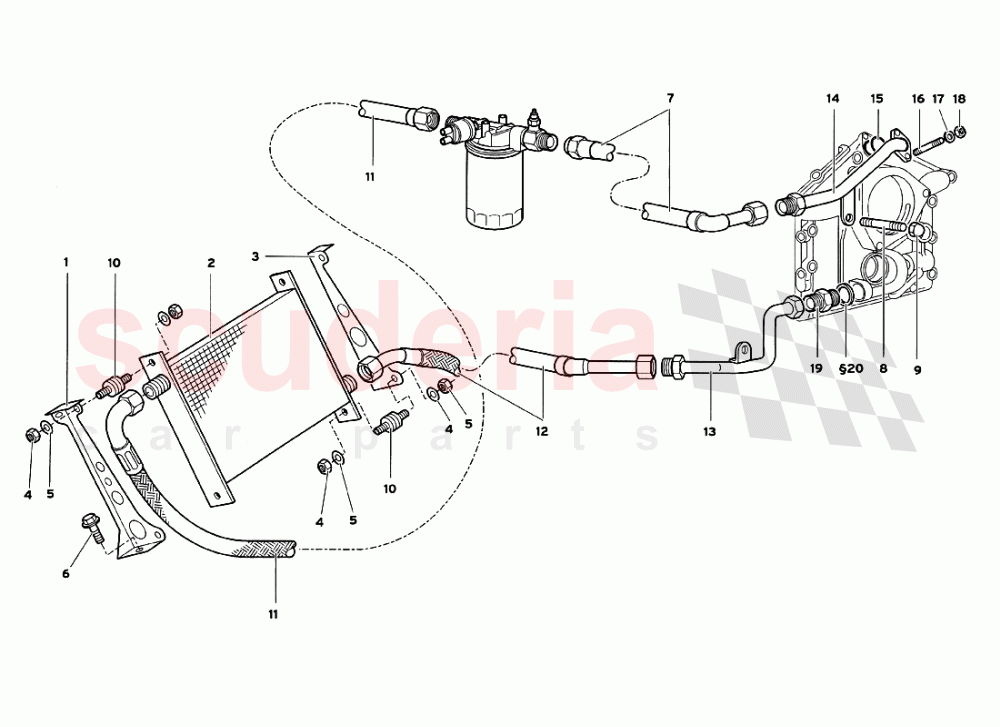 Engine Oil System of Lamborghini Lamborghini Diablo GT (1999-2000)