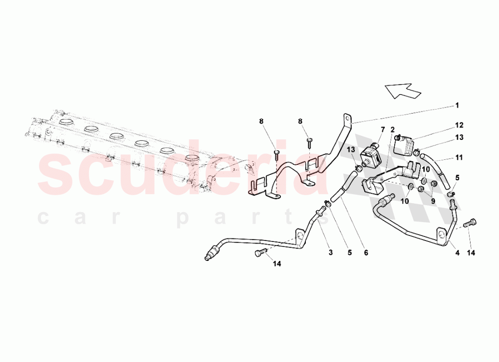 Emission Control System of Lamborghini Lamborghini Murcielago LP640