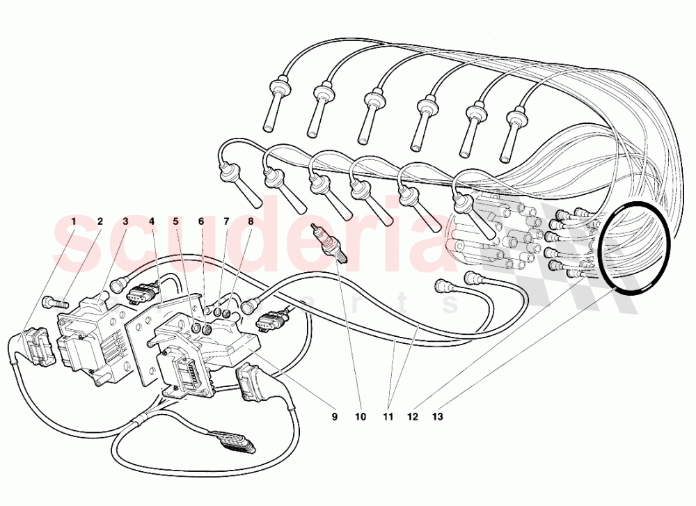 Electrical Components 1 of Lamborghini Lamborghini Diablo VT (1993-1998)