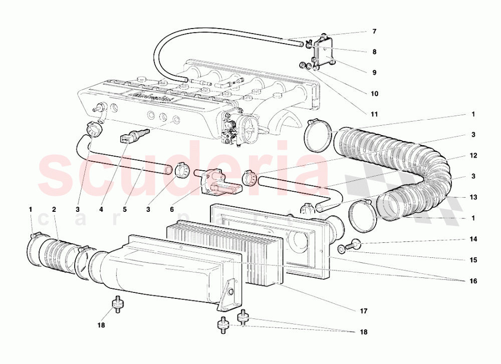 Air Filters of Lamborghini Lamborghini Diablo SE30 (1993-1995)
