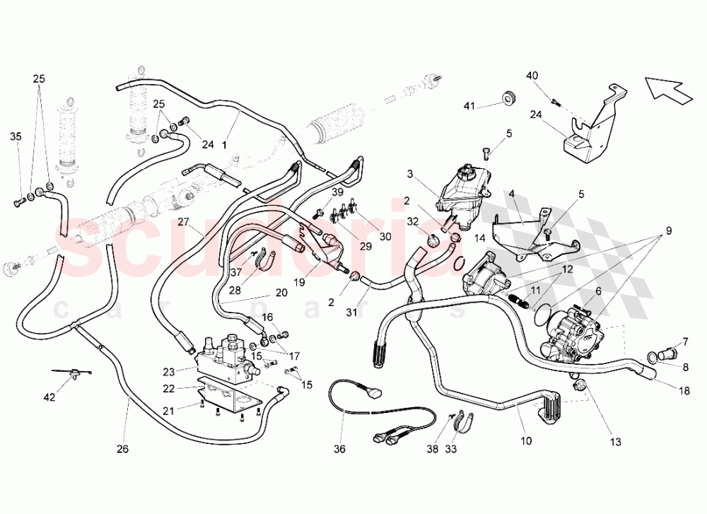 Jacking System of Lamborghini Lamborghini Gallardo Spyder