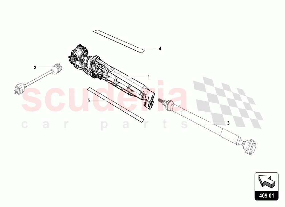 FRONT DIFFERENTIAL of Lamborghini Lamborghini Huracan LP610 Coupe