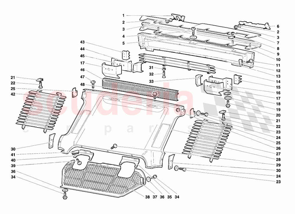 Rear Body Elements of Lamborghini Lamborghini Diablo VT (1993-1998)
