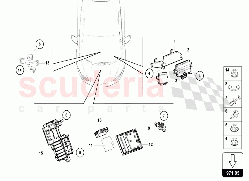 Electrical System 5 of Lamborghini Lamborghini Huracan LP580 Coupe
