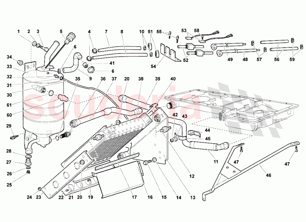 Engine Oil System of Lamborghini Lamborghini Murcielago Roadster