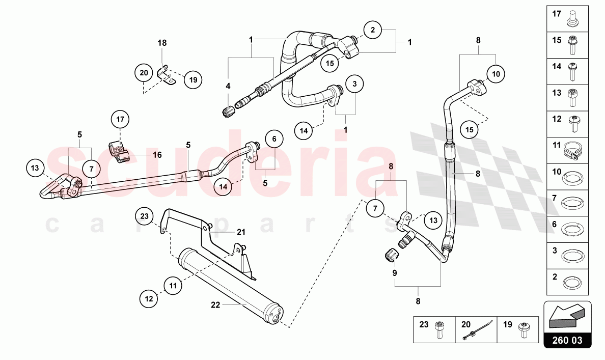 AIR-CONDITIONING SYSTEM WITH ELECTRONIC REGULATION of Lamborghini Lamborghini Aventador LP780 Ultimae