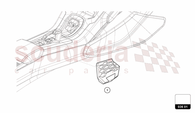 BRACKET of Lamborghini Lamborghini Revuelto Coupe