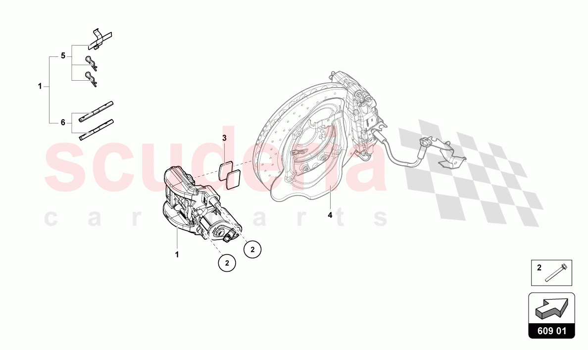 PARKING BRAKE of Lamborghini Lamborghini Huracan STO