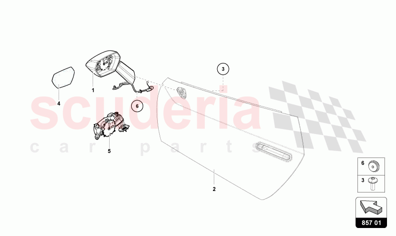 EXTERIOR MIRROR of Lamborghini Lamborghini Huracan STO