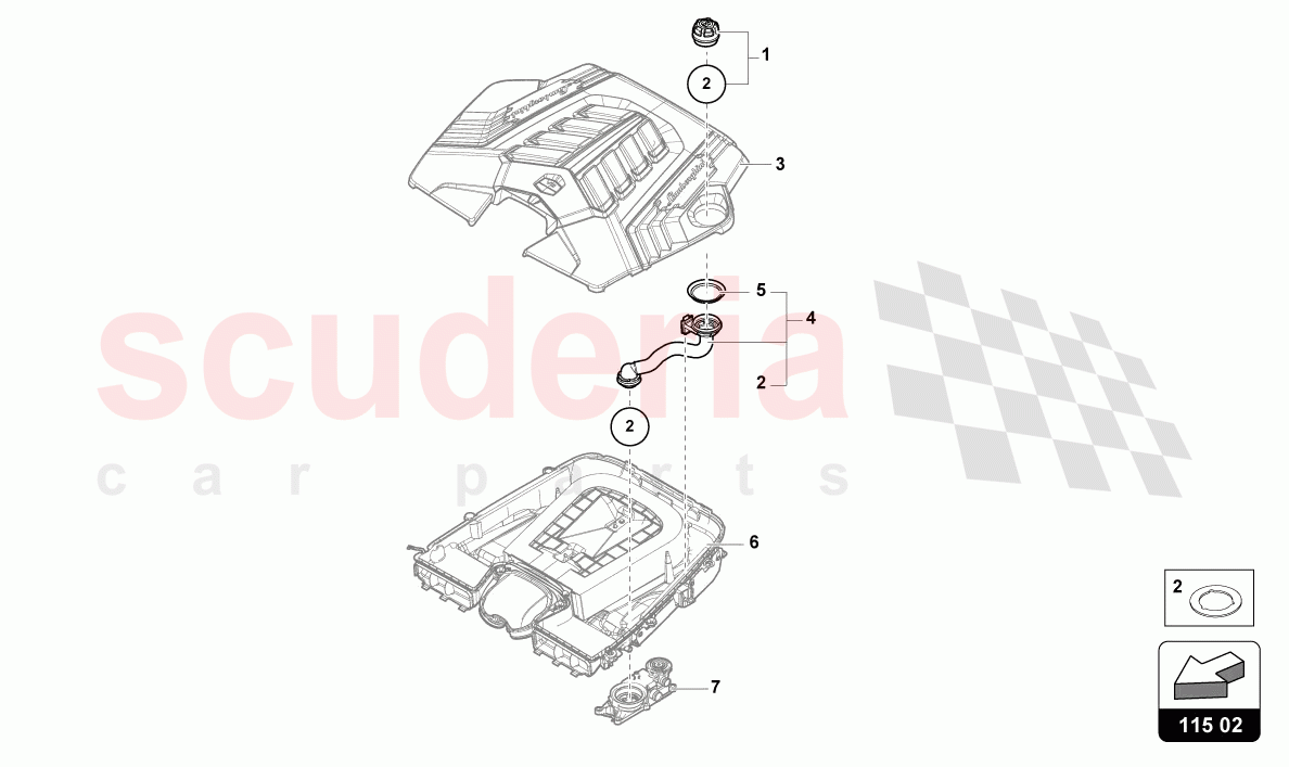 SEALING CAP of Lamborghini Lamborghini Urus S
