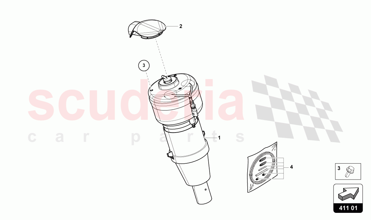 GAS STRUT of Lamborghini Lamborghini Urus S