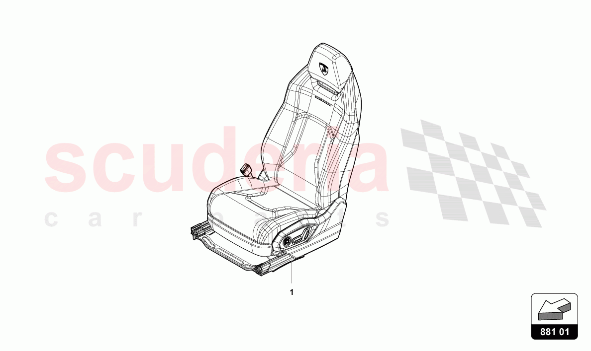 SEAT, COMPLETE FRONT of Lamborghini Lamborghini Urus S