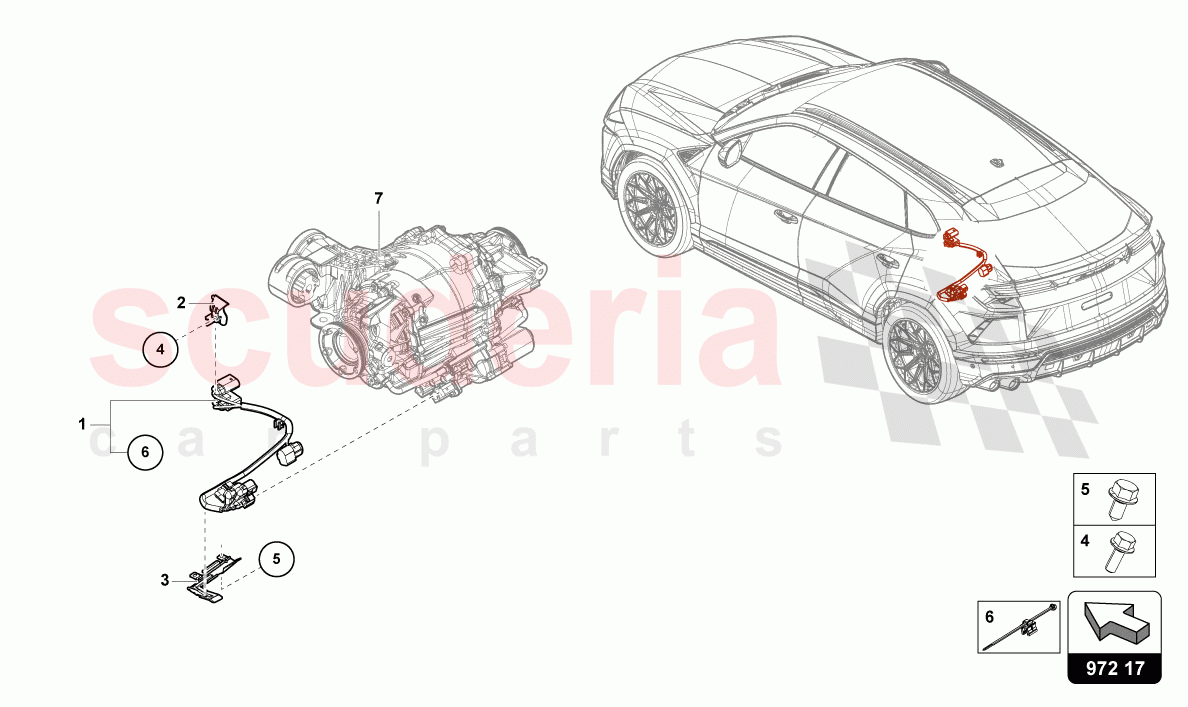 ADAPTER CABLE LOOM of Lamborghini Lamborghini Urus S