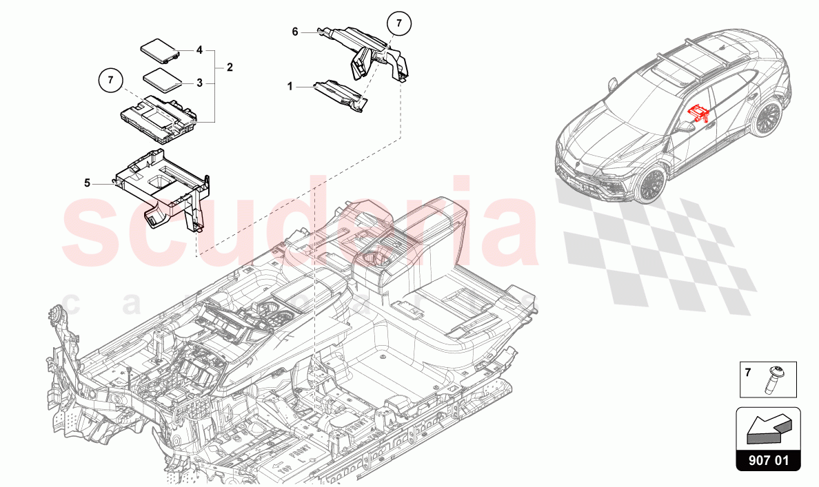 DIAGNOSIS INTERFACE FOR DATA BUS (GATEWAY) of Lamborghini Lamborghini Urus (2019-2022)