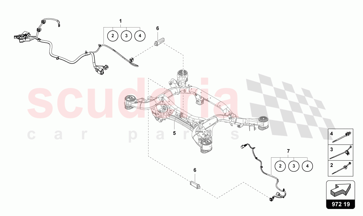 WIRING HARNESS FOR CENTRAL ELECTRICS of Lamborghini Lamborghini Urus (2019-2022)