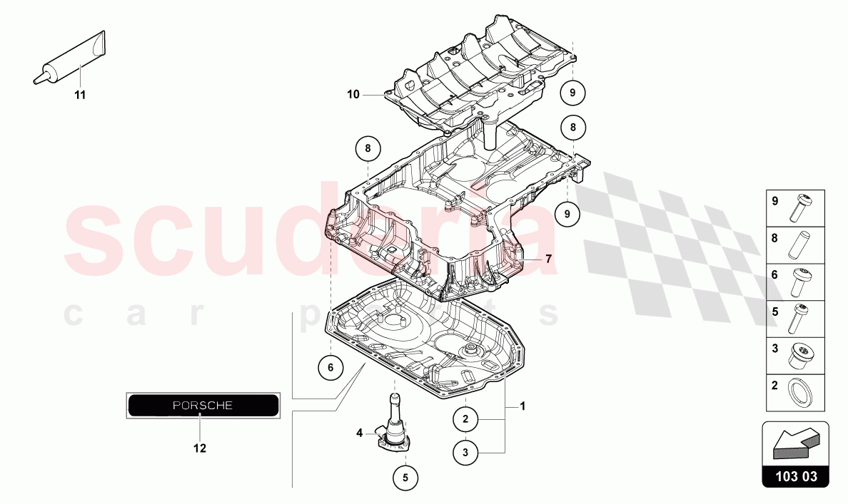 ENGINE OIL SUMP of Lamborghini Lamborghini Urus Performante