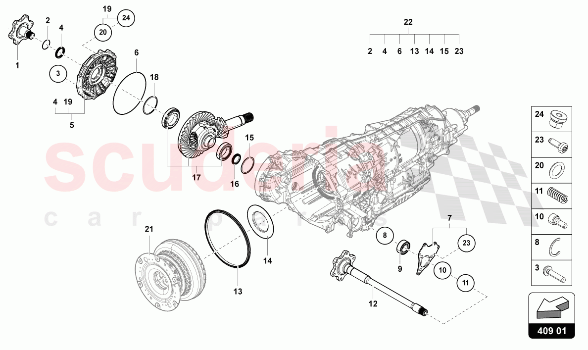 DIFFERENTIAL of Lamborghini Lamborghini Urus Performante