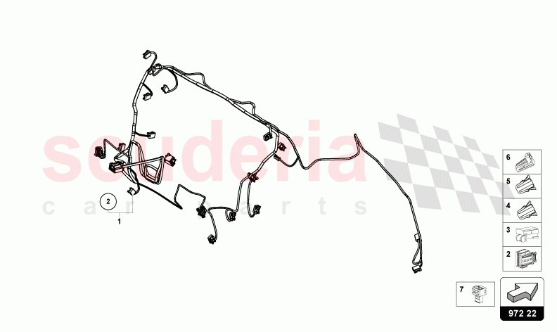 WIRING SET FOR ELECTRONICALLY REGULATED AIR-CONDITIONING of Lamborghini Lamborghini Urus Performante