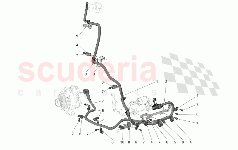 MAIN WIRING of Maserati Maserati MC20 GT2 Stradale  Automatic 3.0 BT V6 2WD 630HP - 640HP